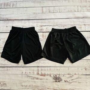 Bundle of 2 athletic black shorts! Youth Medium